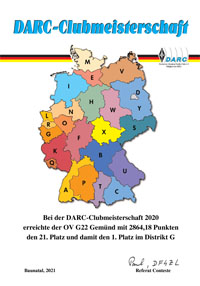 CM-2020 G22 im Distrikt G 1.Platz